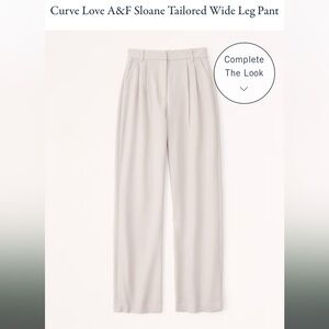 Abercrombie Tailored Wide Leg Pant